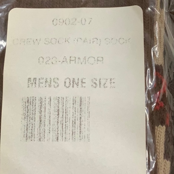 Spyder Men’s Crew Sock- Brown/Tan - Picture 5 of 6